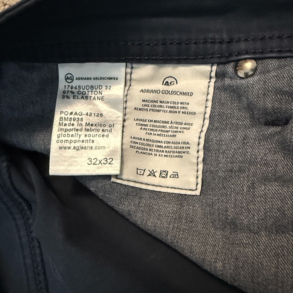 AG Adriano Goldschmied Navy Sud Jeans - Picture 2 of 6